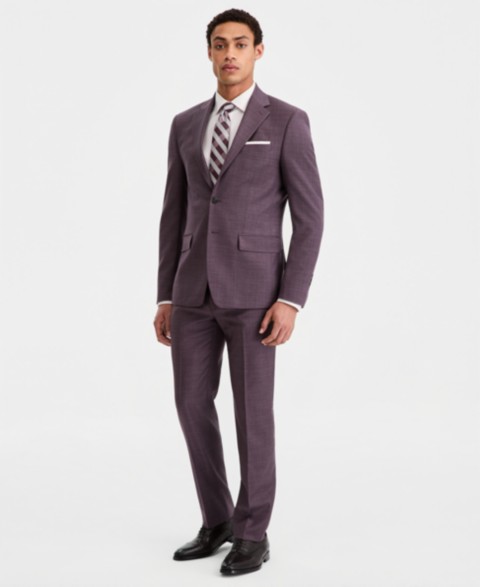 Мужские Calvin Klein Men's Slim-Fit Wool-Blend Suit Separates