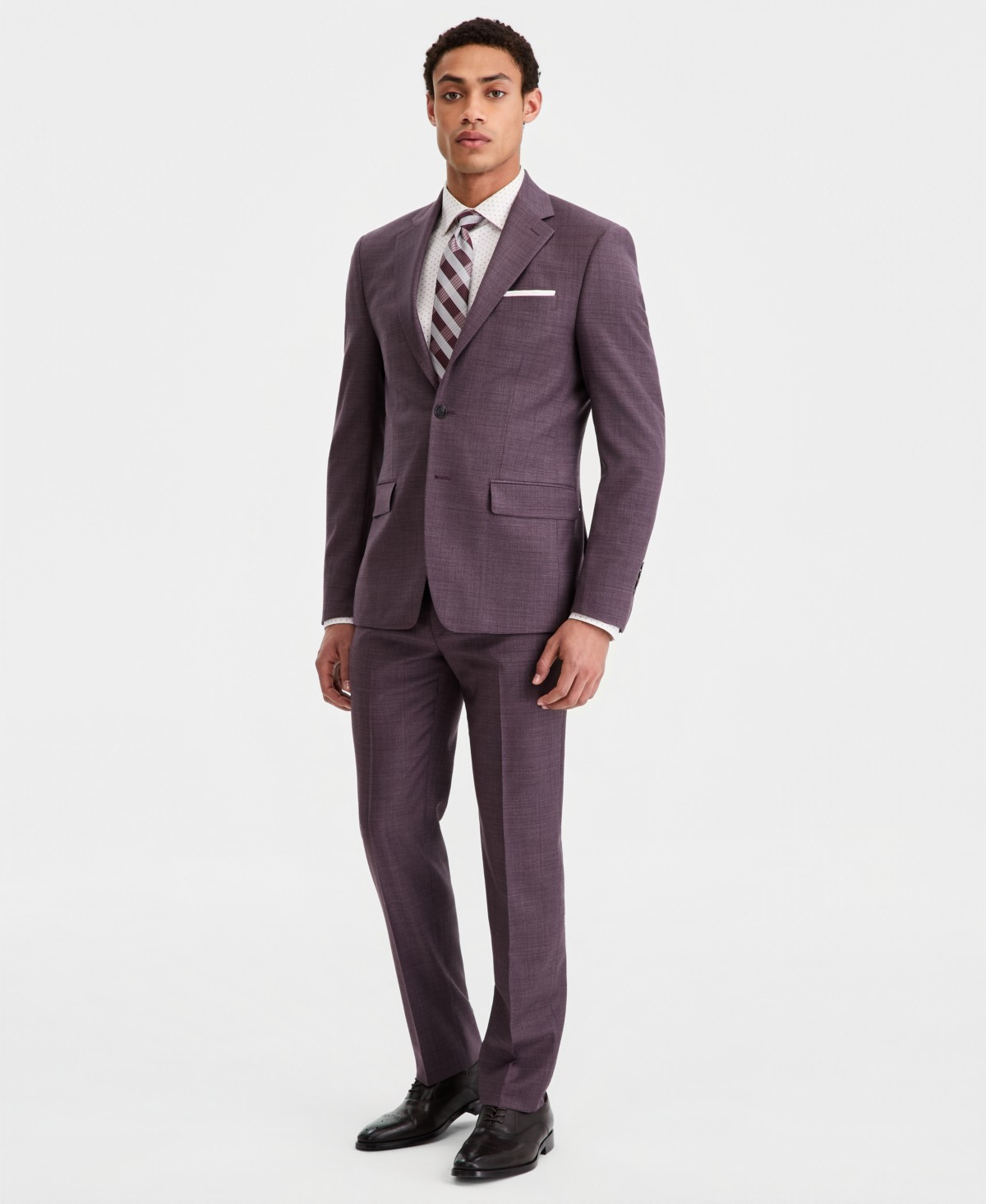 Мужские Calvin Klein Men's Slim-Fit Wool-Blend Suit Separates — фото 1