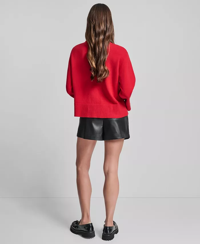 Women's High Low Hem Sweater - thumbnail 8