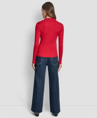 Women's Ribbed Long Sleeve Sweater