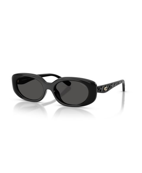 Женские солнцезащитные очки Coach Oval Sunglasses, CBY84 HC8443D, цвет: Чёрный
