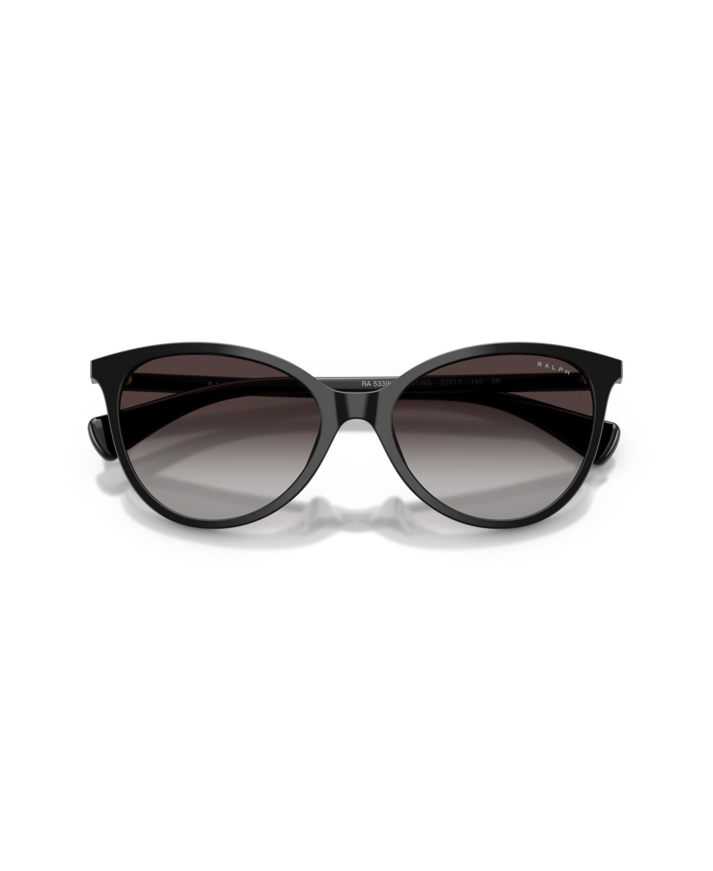 Женские солнцезащитные очки Ralph by Ralph Lauren Round Sunglasses, RA5339U, цвет: Блестящий чёрный — фото 5