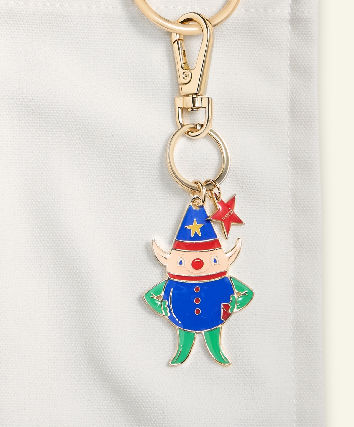 Macy's Thanksgiving Day Parade Enamel Elf Bag Charm,  Exclusive In Gold