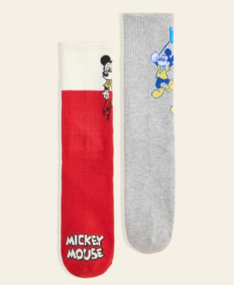 Men's Mickey Mouse & Friends Parade Balloon 2-Pair Sock Gift Set, Macy's Exclusive