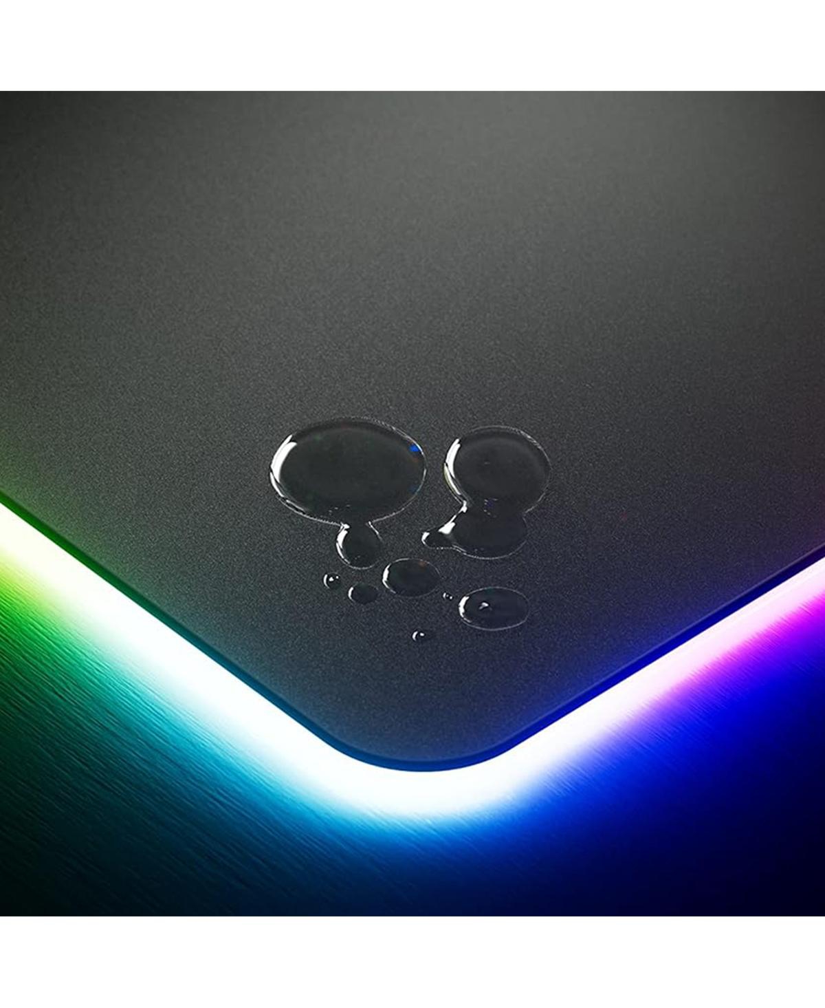 Hyte Hyte Cnvs Intense Play Mat Custom Rgb Led 50-Pixel qRGB Array Waterproof Extended Premium Silky 28 Spi 900mm x 370mm Usb C Gaming Mouse Pad Black