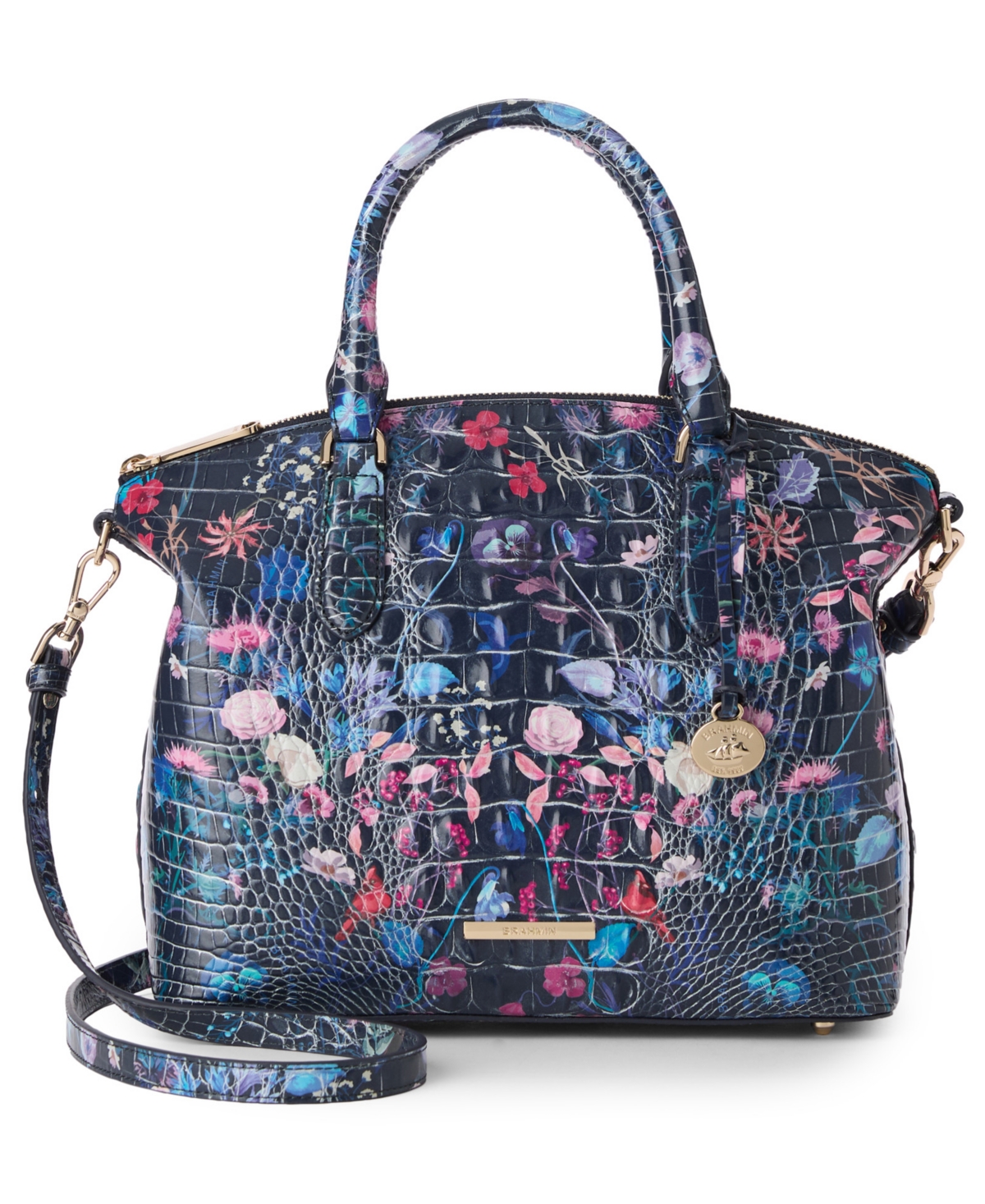 Brahmin Duxbury Melbourne Medium Leather Satchel In Multi