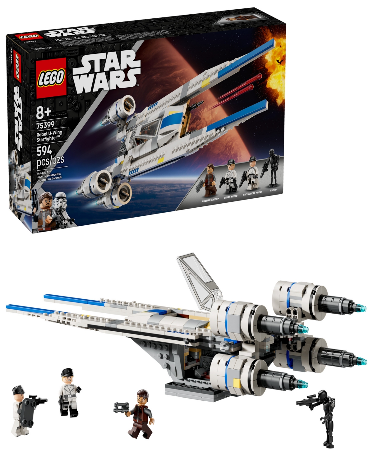 Lego Star Wars Rebel U-wing Starfighter Building Set In Multi