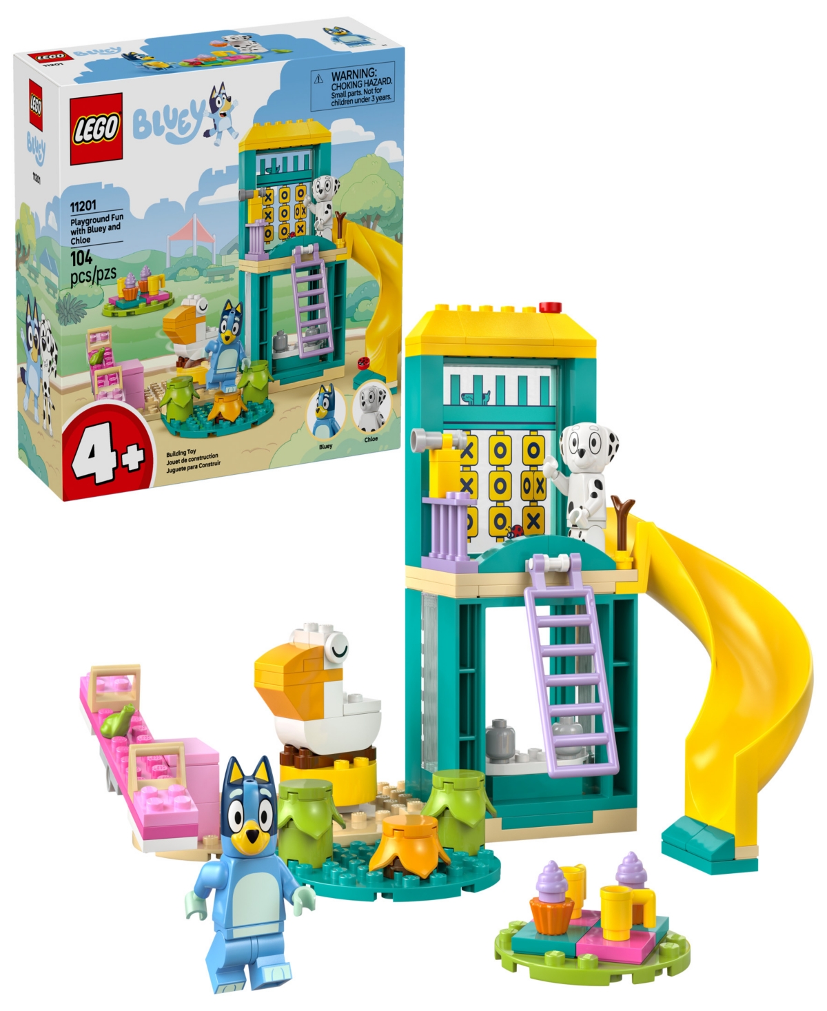 Lego Bluey Playground Fun With Bluey And Chloe Building Set In Green