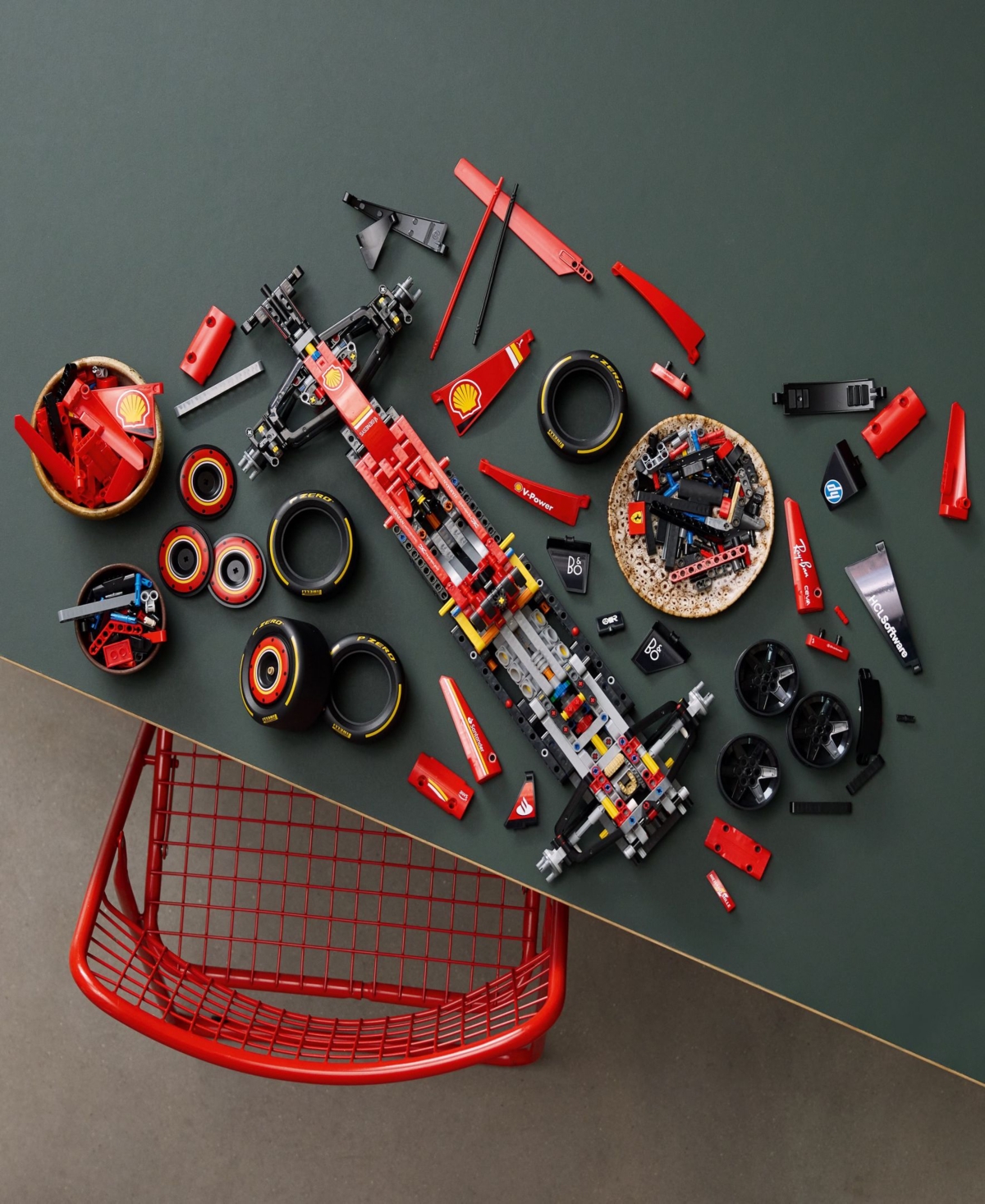 Lego Technic Ferrari Sf-24 F1 Car Model Kit In Multi