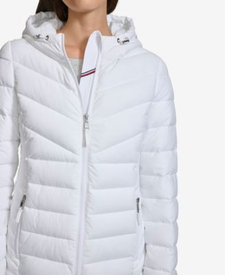Women's Long Sleeve Hooded Puffer Jacket