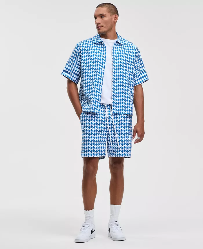 Men's Relaxed-Fit Yarn-Dyed Shorts