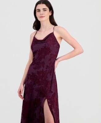 Gaia Cowl-Neck Slip Dress
