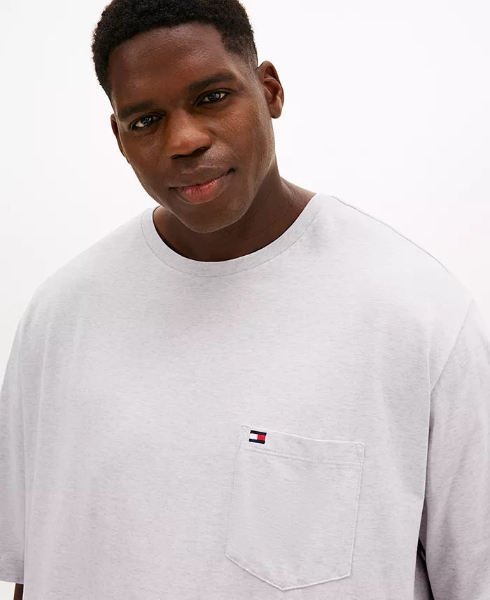 Men's Big & Tall Tommy Crew Neck Pocket T-Shirt - thumbnail 7