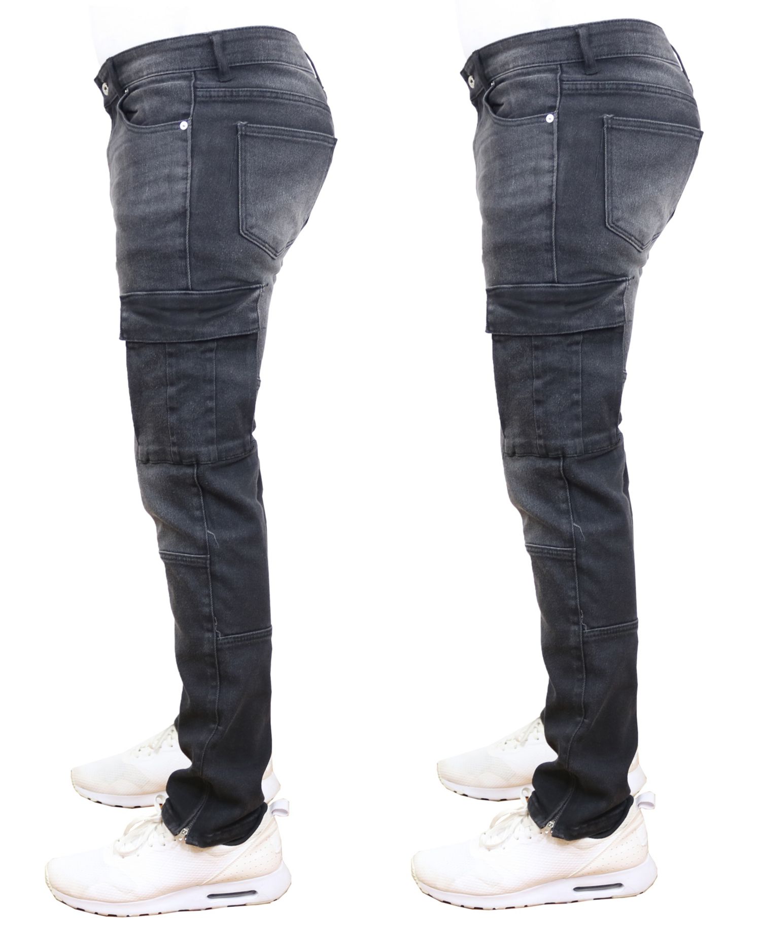 Men's 2-Pack Stretch Cargo Pocket Jeans