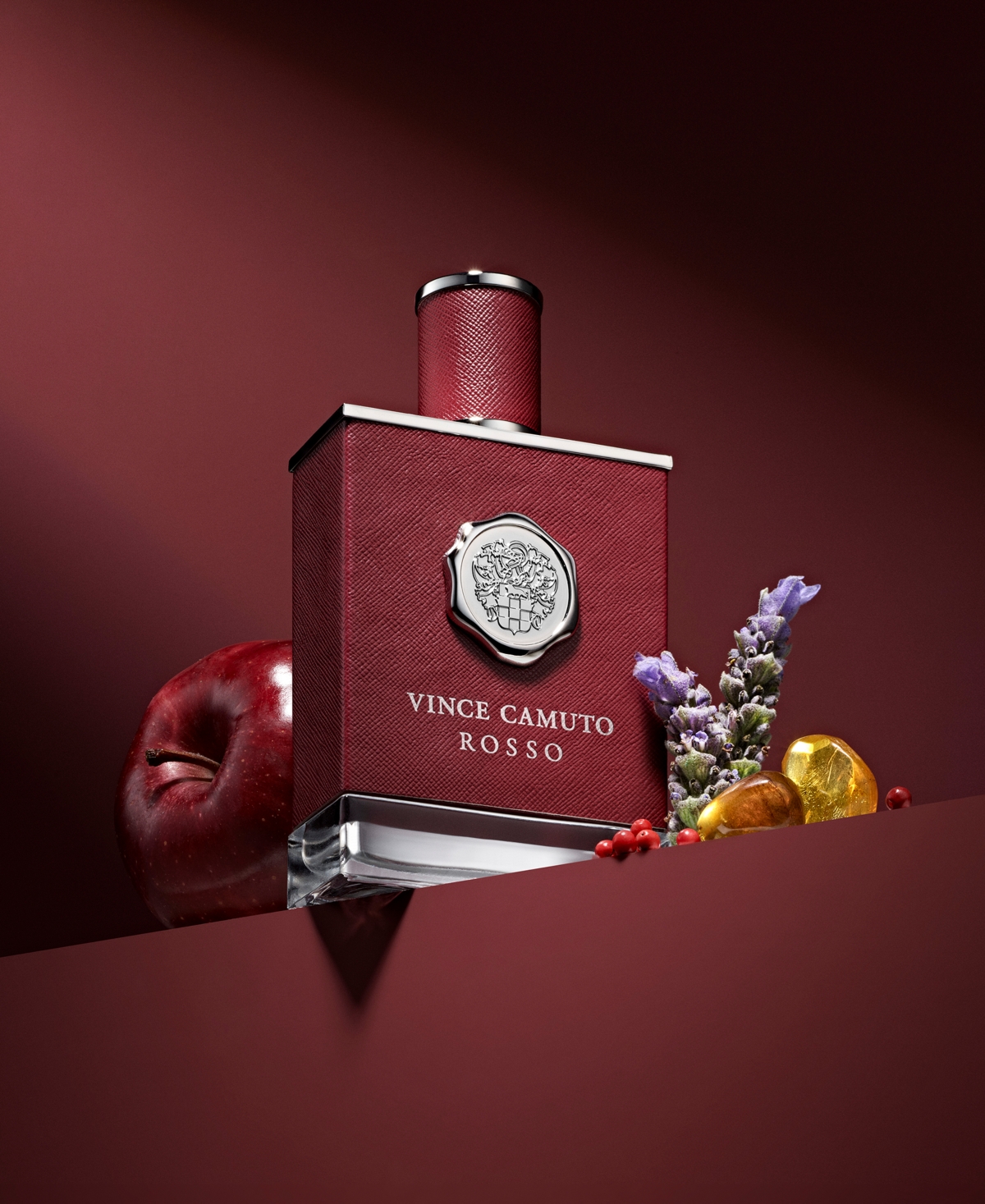 Vince Camuto Men's Rosso Eau De Toilette Fragrance, 3.4 Oz. In Transparent