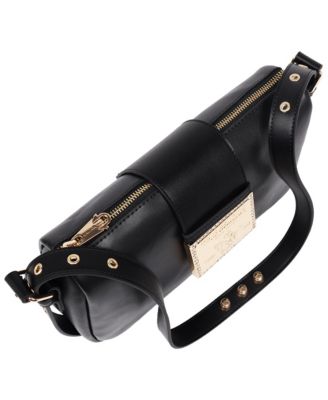 East West Shoulder Bag with Belt Buckle Tab