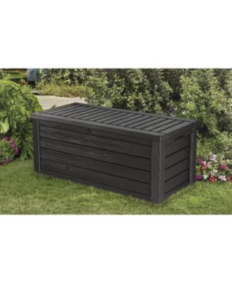 Westwood 150 Gallon Plastic Outdoor Furniture Storage Deck Box, Dark Gray