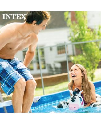 86" x 23" Rectangular Frame Above Ground Outdoor Splash Swimming Pool