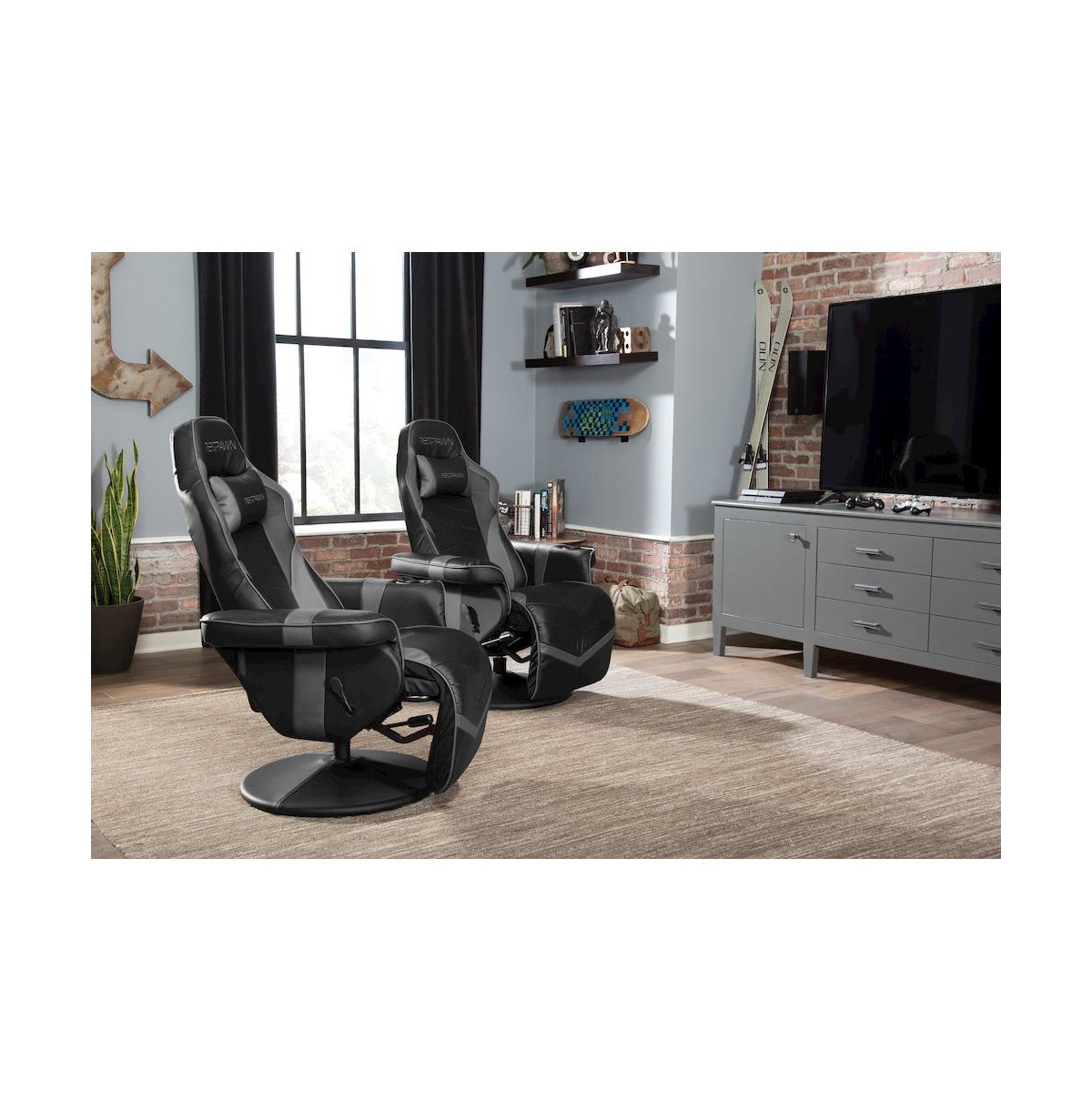 Respawn Reclining Gaming Chair with Footrest, Gaming Chair Recliner - Grey