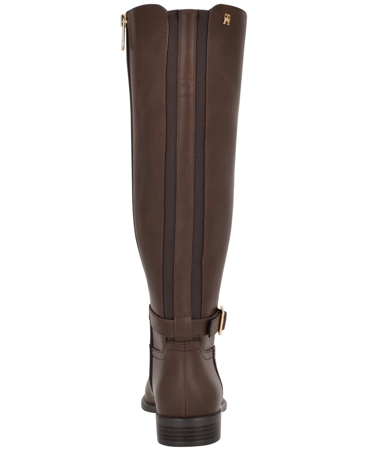 Tommy Hilfiger Women's Mireya Side Zip Riding Boot In Brown