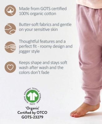 Baby Boys' and Girls' Cotton Jogger Pants, 4-Pack Set