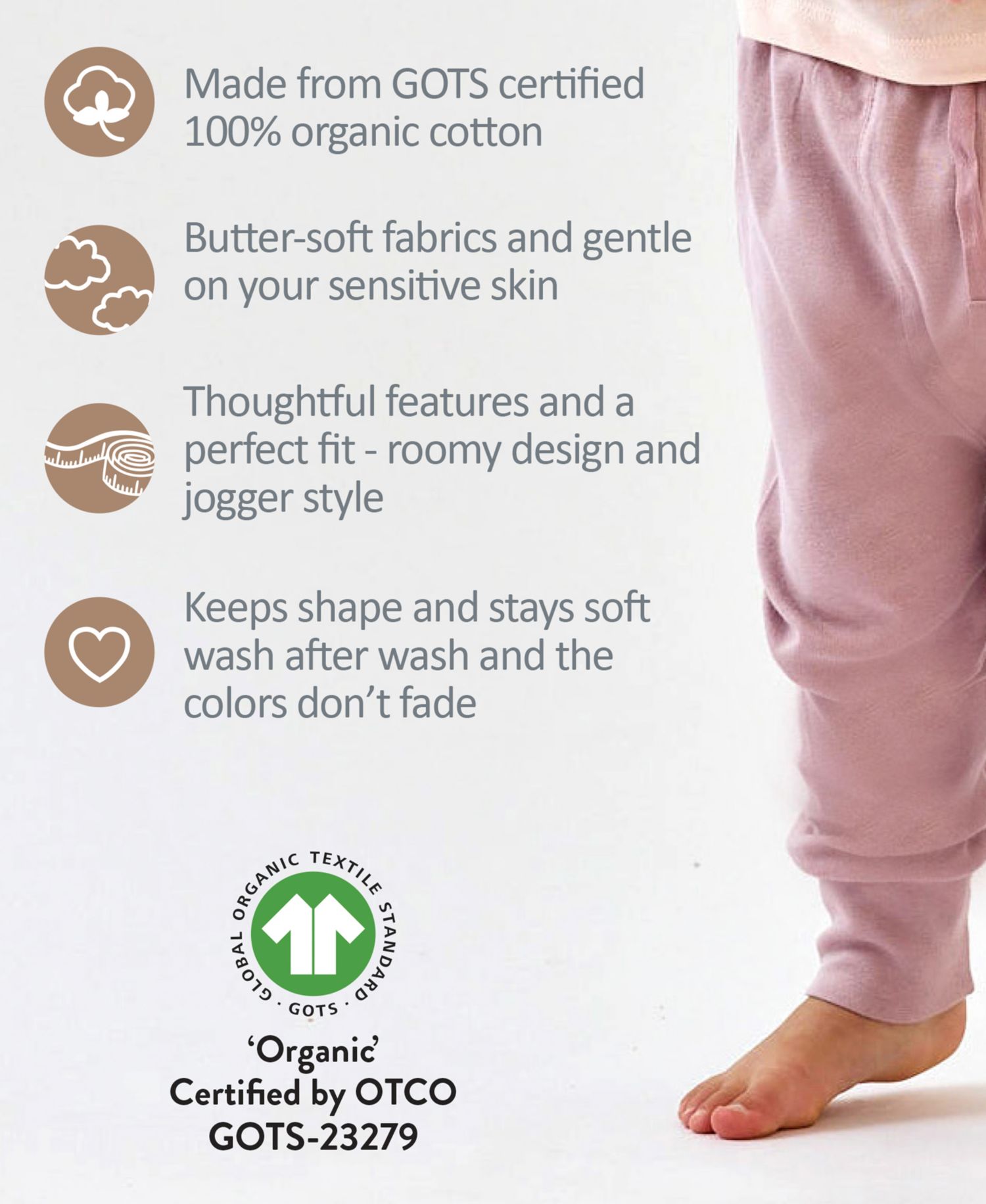 Baby Boys' and Girls' Jogger Pants, 4-Pack