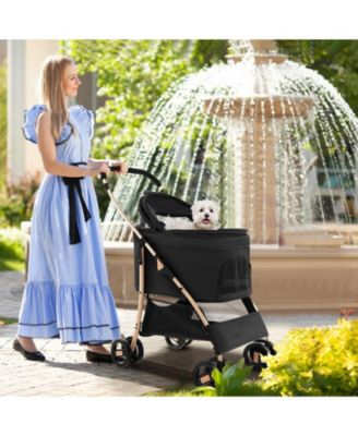 3-In-1 Pet Stroller with Removable Car Seat Carrier