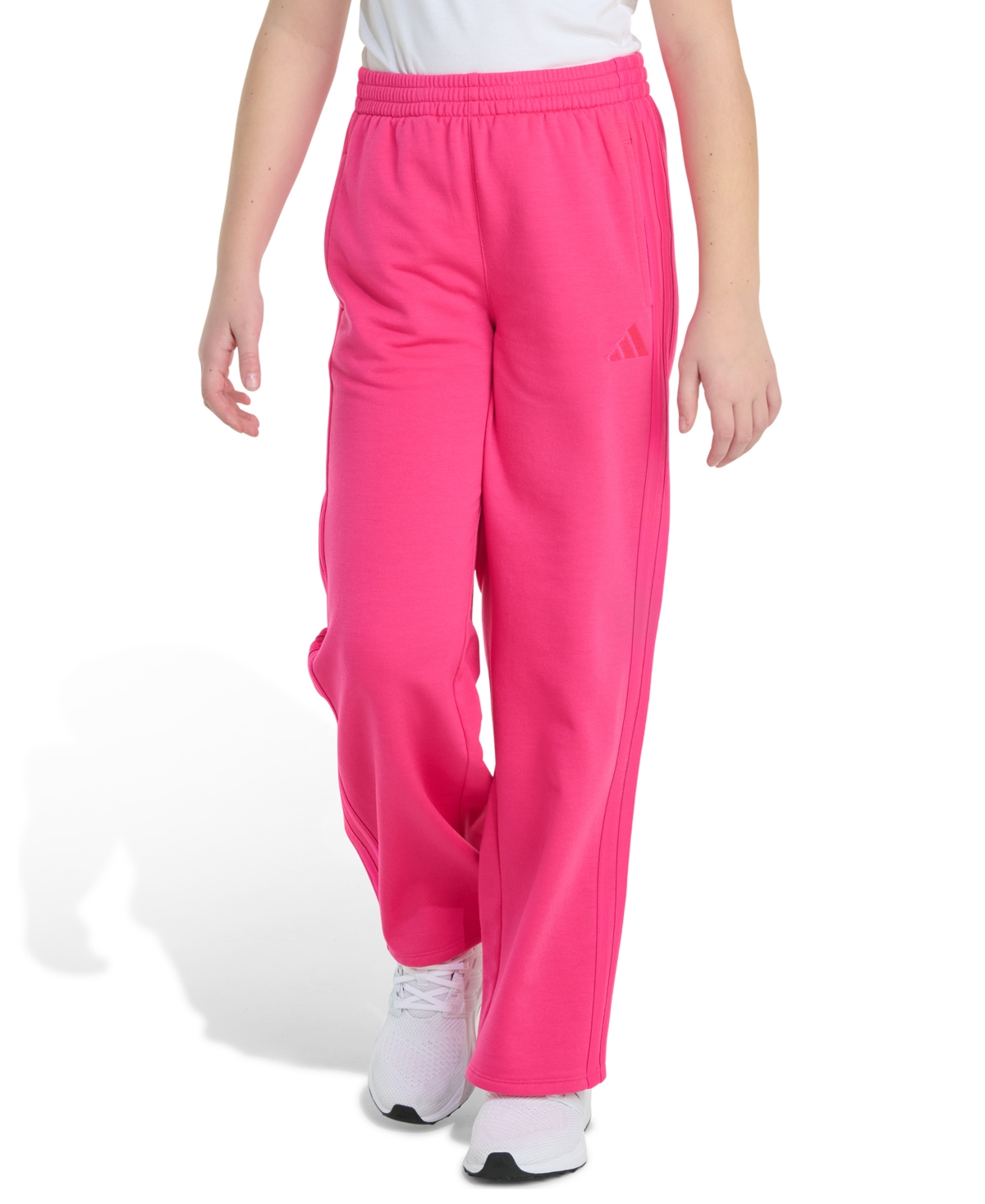 adidas Girls 8-16 Wide Leg Double Knit Pants