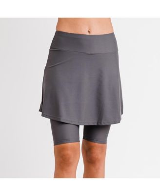 Plus Size Midi Swim Skort