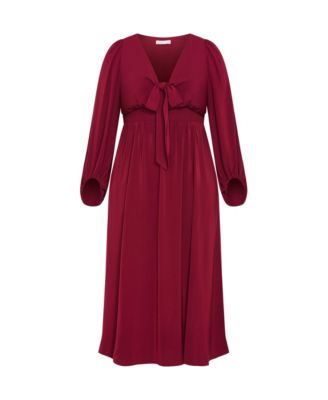 Plus Size Ivanna V Neck Maxi Dress