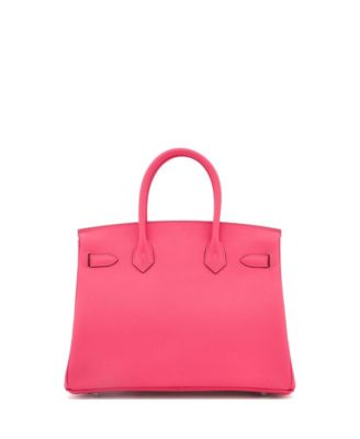 Birkin 30 Handbag Pink Epsom with Palladium Hardware