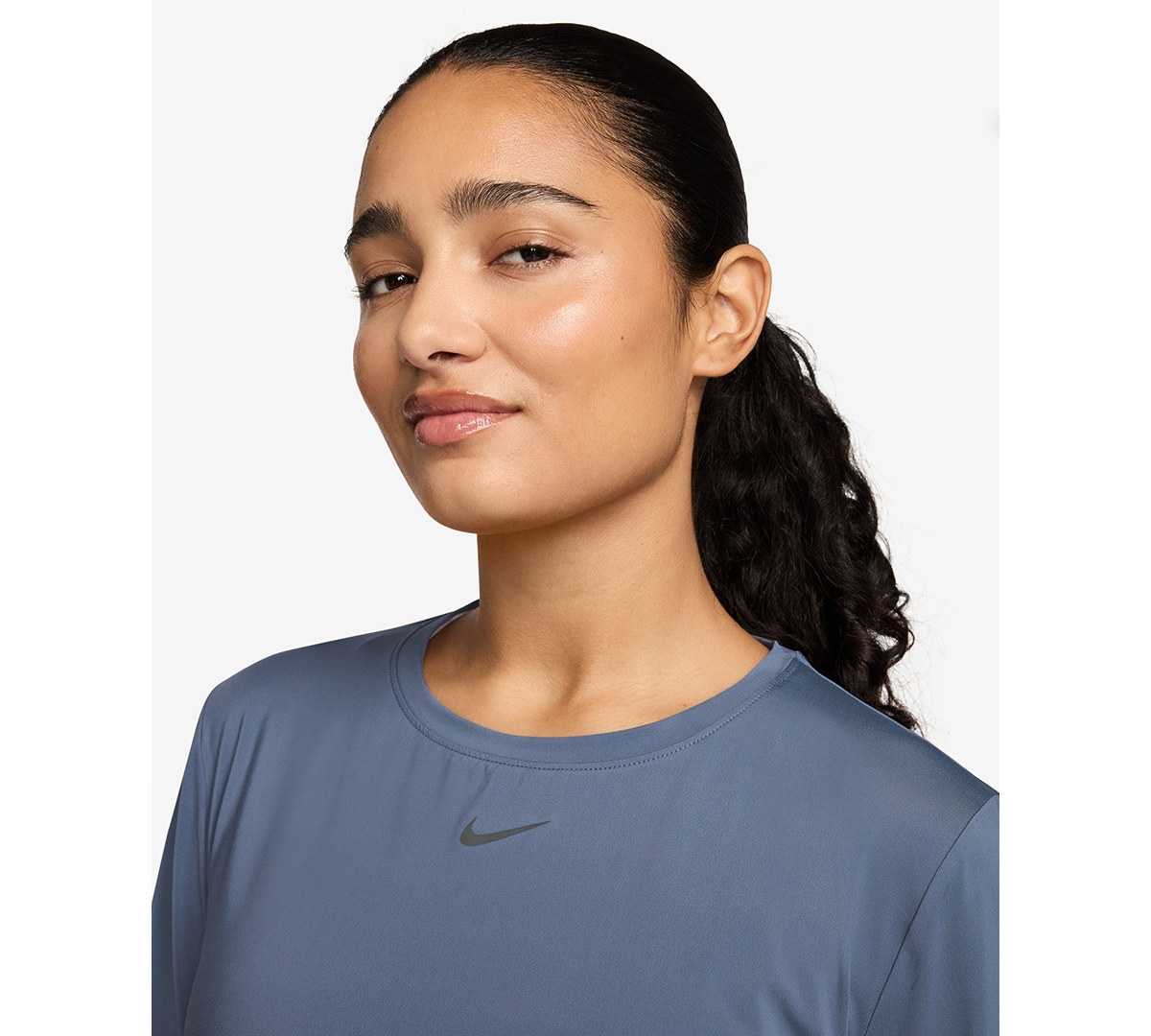 Nike Women's One Classic Dri-fit Long-sleeve Top In Blue