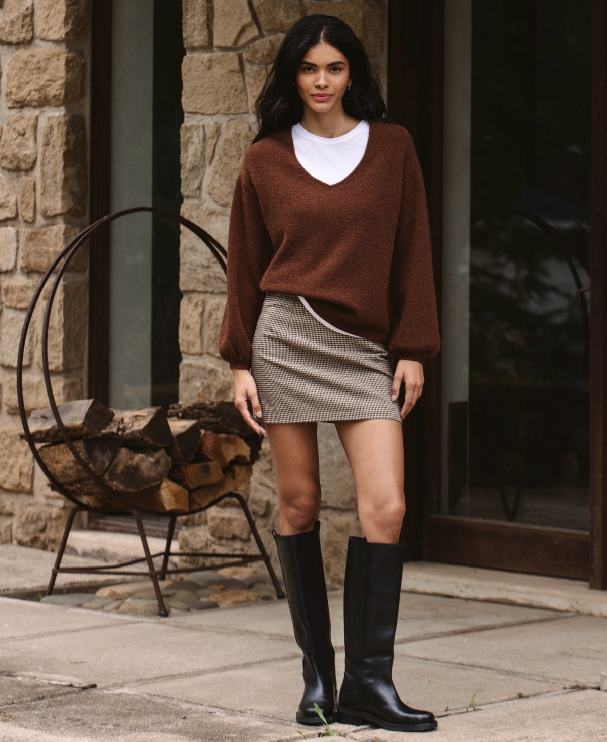 French Connection Women's Vhari Knit V-Neck Sweater