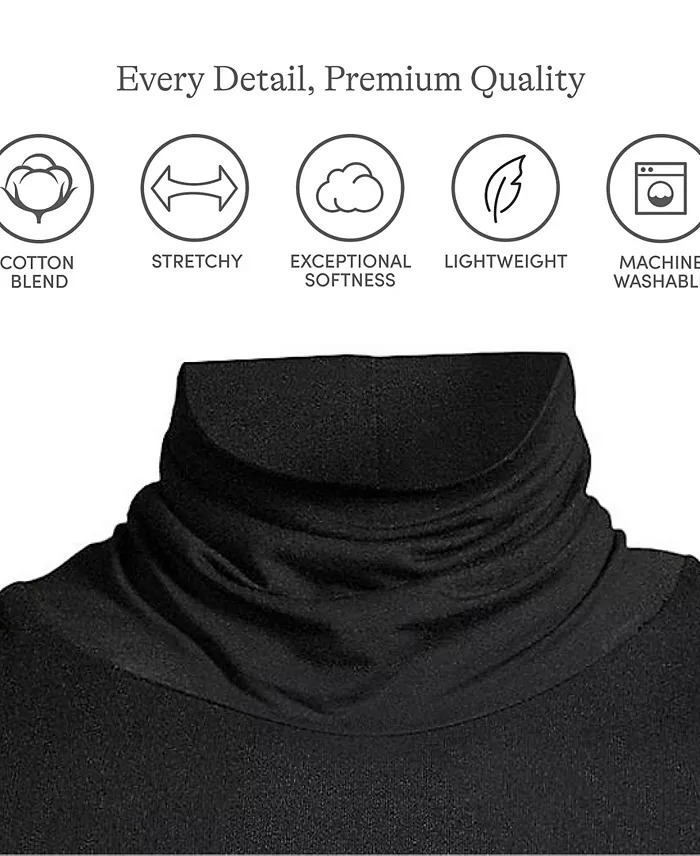 Women's Lightweight Jersey Long Sleeve Turtleneck - thumbnail 7