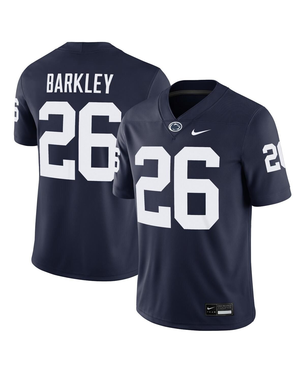 Мужская игровая майка выпускников Saquon Barkley Navy Penn State Nittany Lions