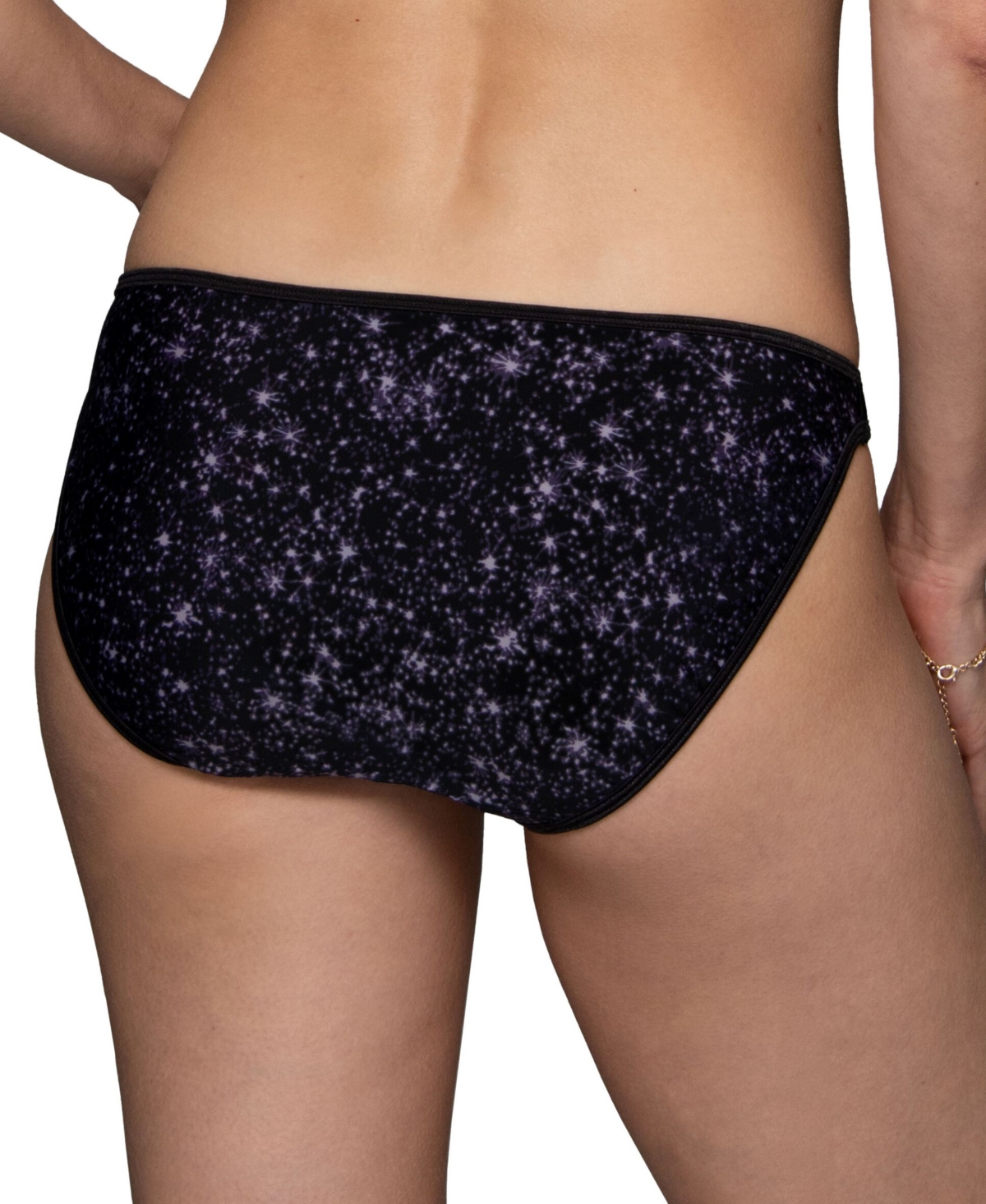 Vanity Fair Lingerie Vanity Fair Illumination String Bikini Underwear 18108 In Black