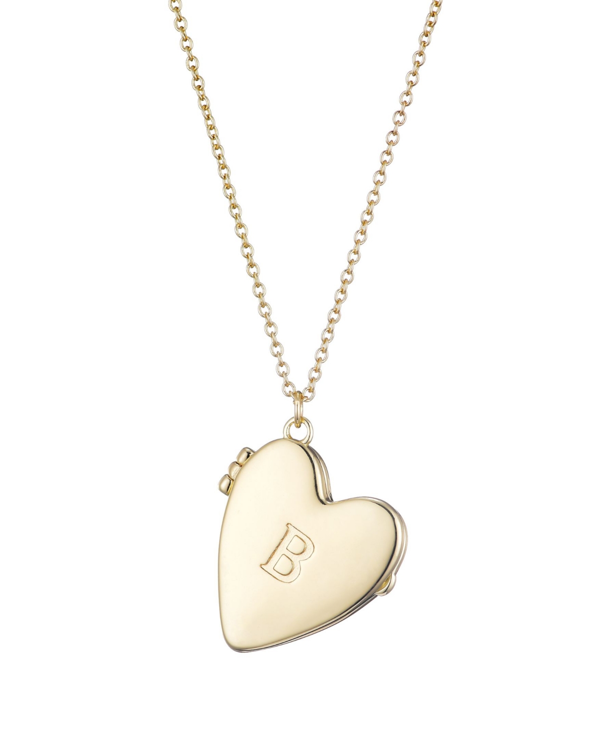 Adornia Gold Initial Heart Locket Necklace In Gold