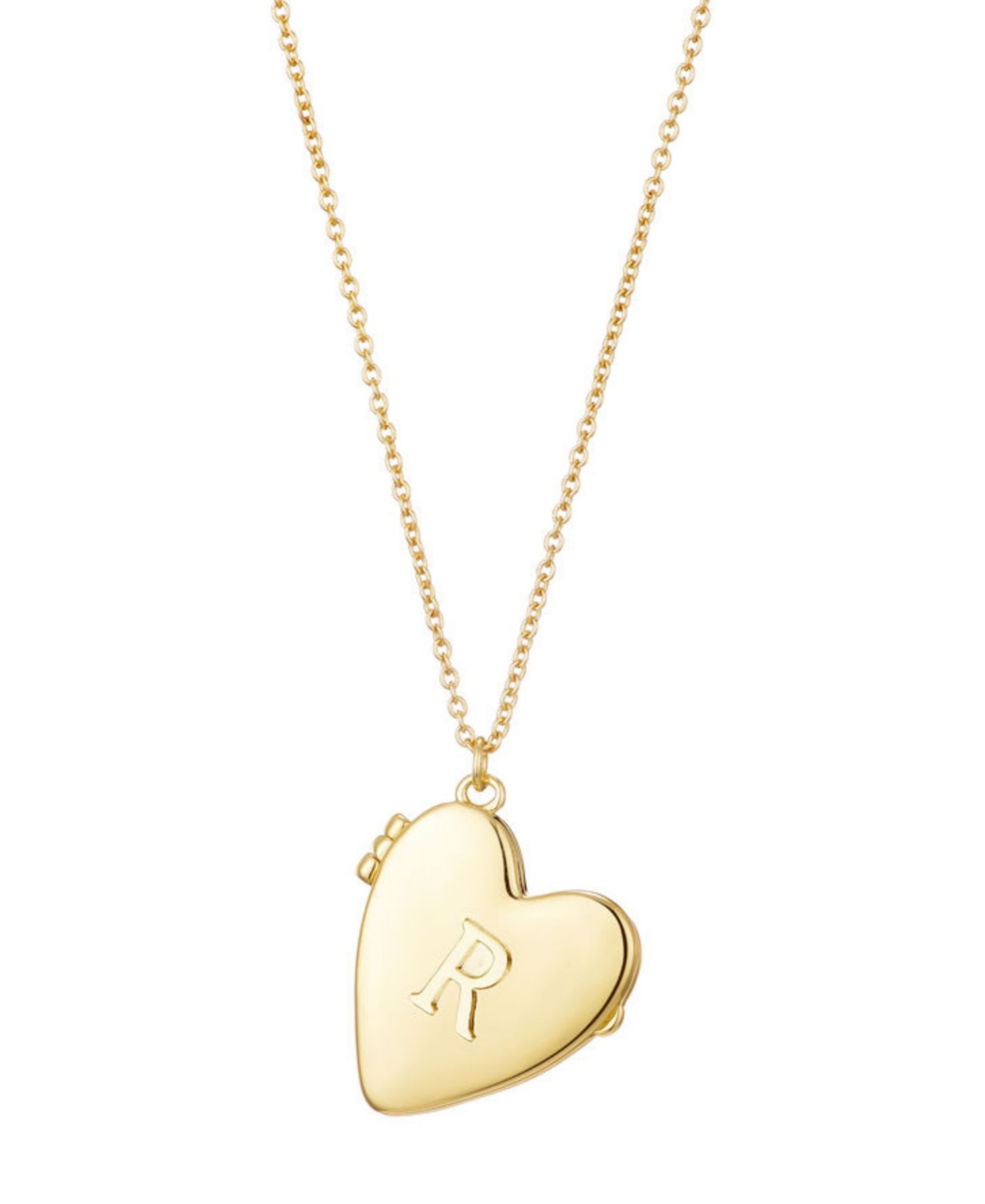 Adornia Gold Initial Heart Locket Necklace In Gold