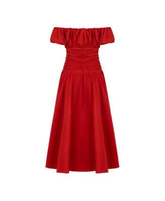 Women's Drape Midi Dress