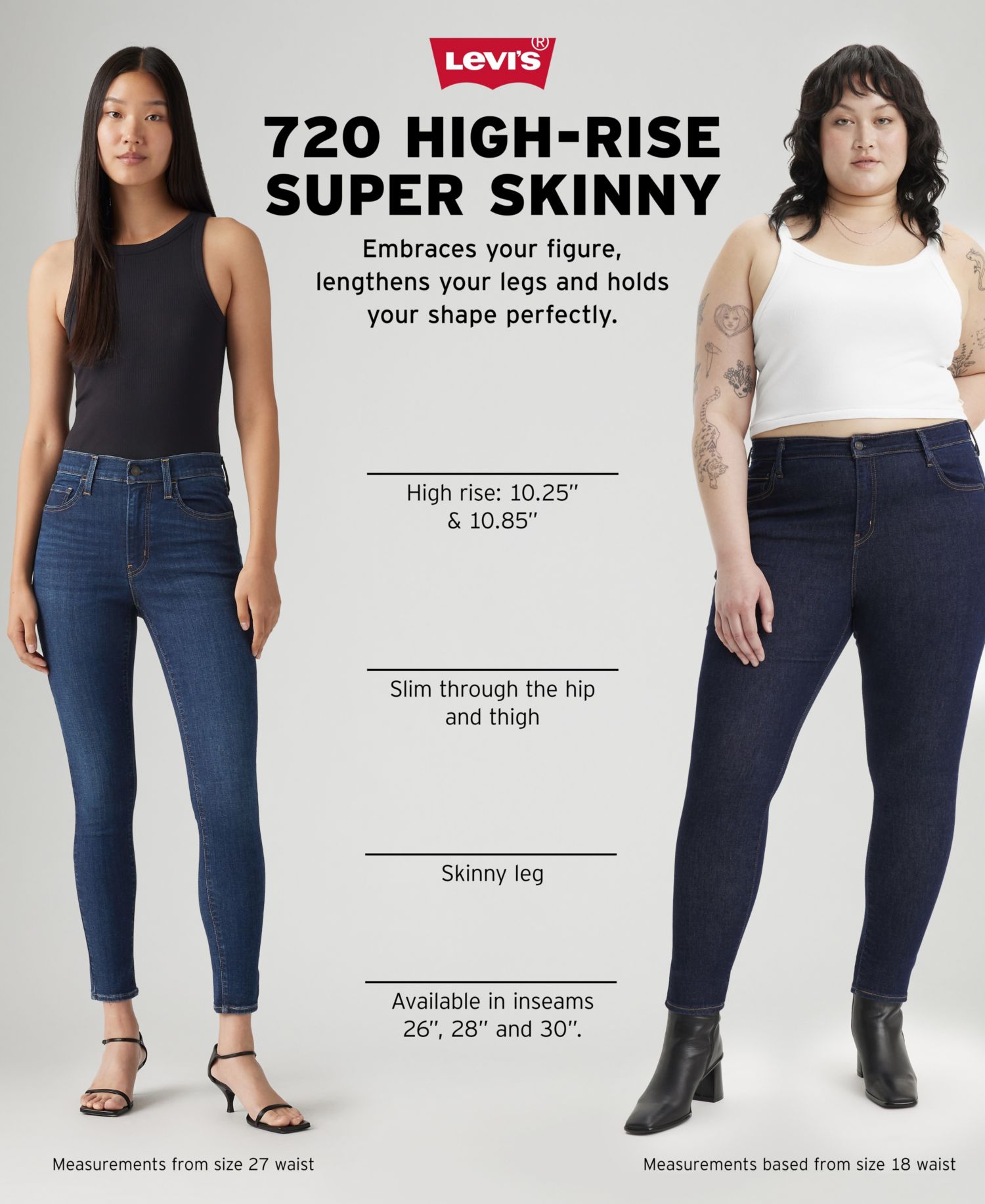 Women's 720 High-Rise Stretchy Super-Skinny Jeans