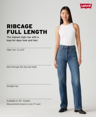 Women's Ribcage High-Rise Straight-Leg Jeans