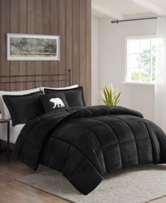 Alton Plush to Sherpa Down Alternative 4-Pc. Comforter Set, Full/Queen