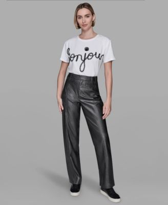 Women's High-Rise Shimmer Pants