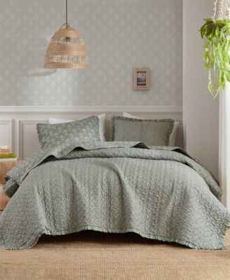 Linwood Ruffle 3-Pc. Quilt Set, Queen