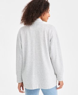 Women's Luxsoft Fleece Cardigan Sweater, Created for Macy's