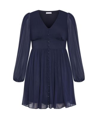 Plus Size Serina V Neck Mini Dress
