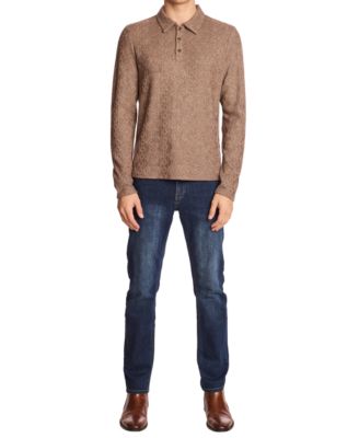 Men's Long Sleeve Polo Sweater