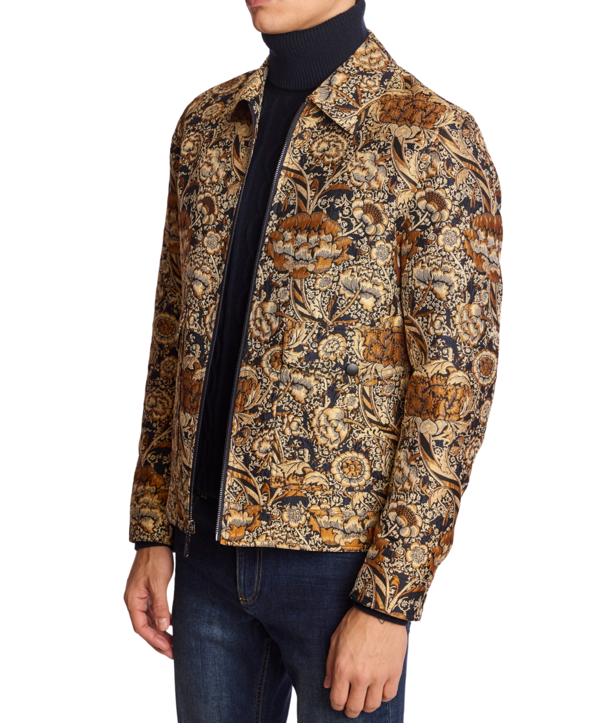 Paisley & Gray Men's Milo Patterned Bomber Jacket In Multi