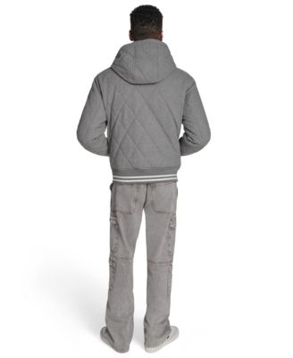 Men's Wool Blend Quilted Jacket