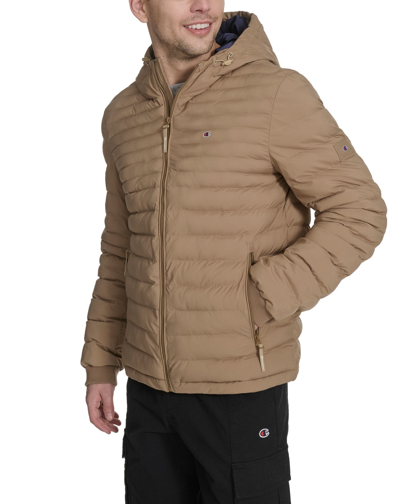 Мужская куртка Champion Stretch Quilted, цвет: Otter — фото 4
